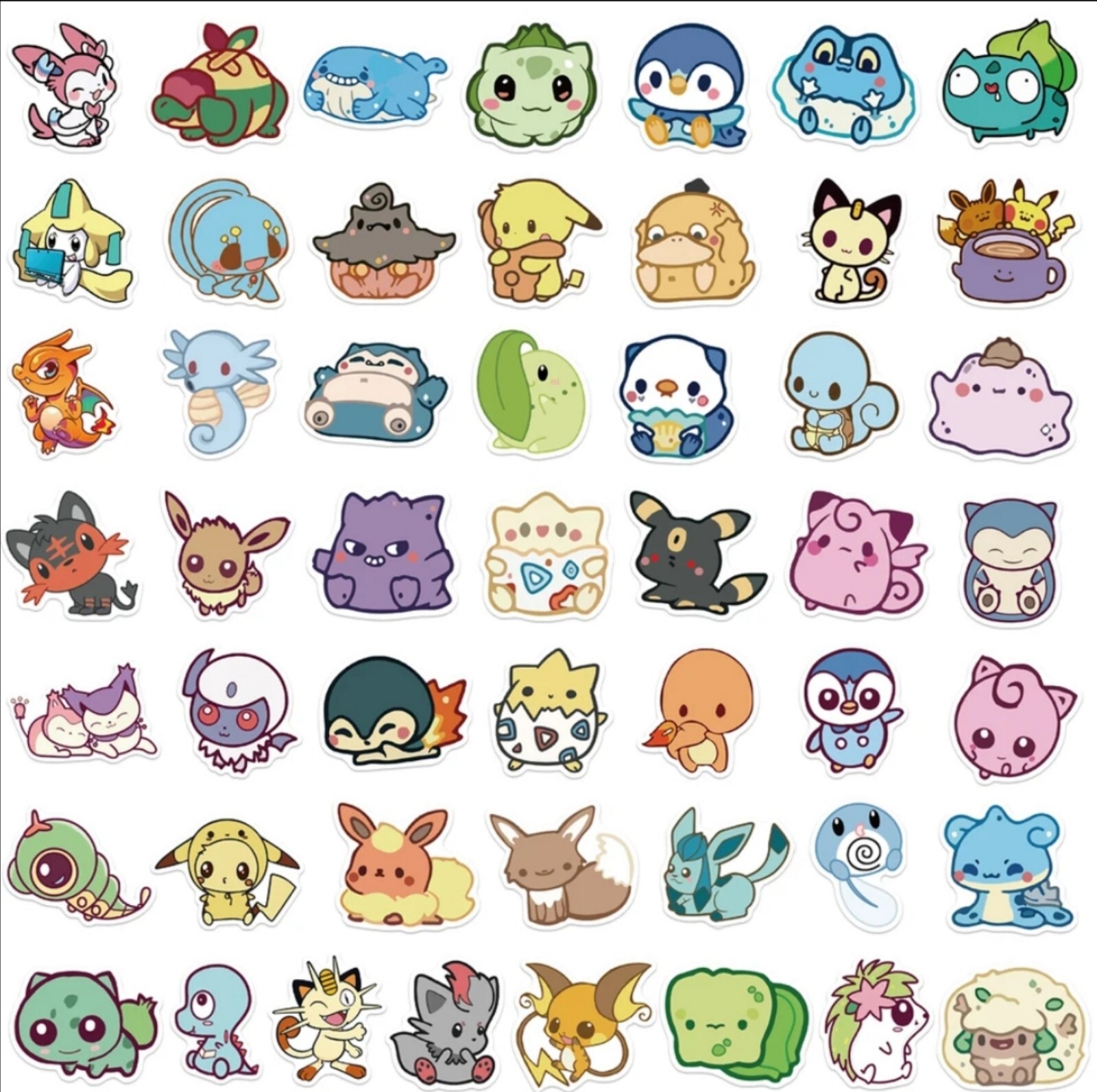 20 PCS Cute Cartoon Pokémon Anime Animated Animals Stickers BRAND NEW
