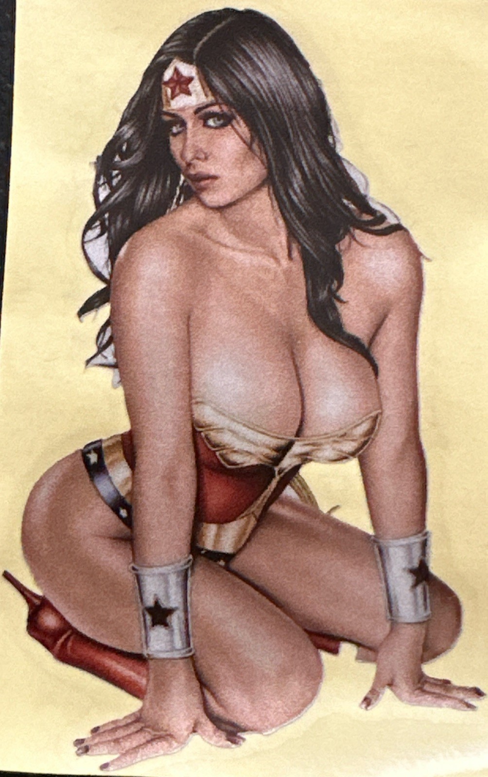 WONDER WOMAN DECAL STICKER✨💋⭐️❤️‍🔥⭐️💋✨4” X 2 1/2”✨SEXY✨CUTE✨HOT✨AWESOME✨⭐️💫