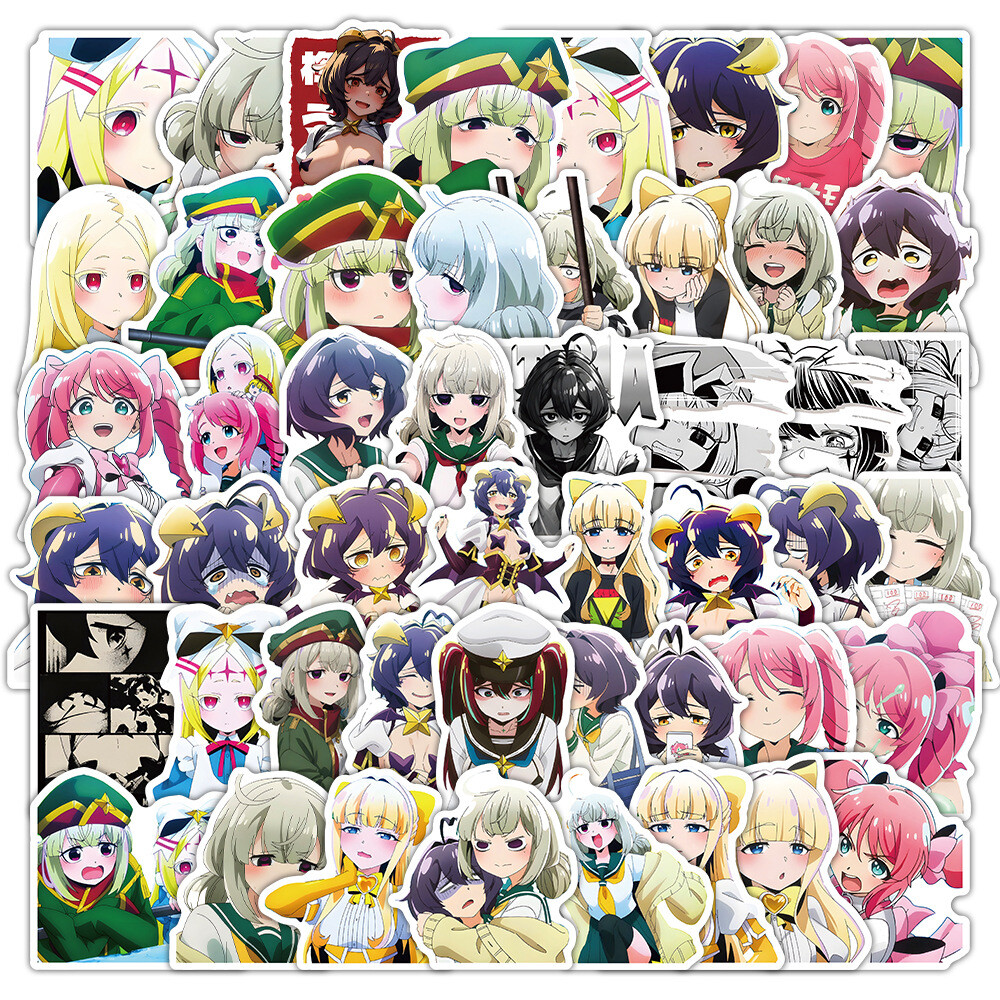 100Pcs Gushing Over Magic Girls Cartoon Stickers for Teens Girls Water Bottles