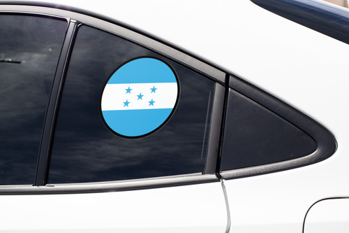 Honduras Flag Circle Sticker Decal