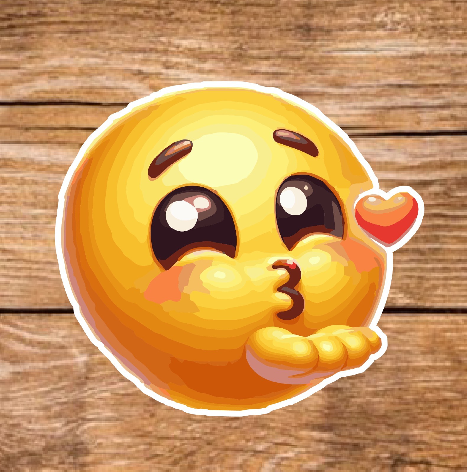 Love – 2 Pages (18 Sticker Set) 2in, Waterproof, Glossy Finish Vinyl.