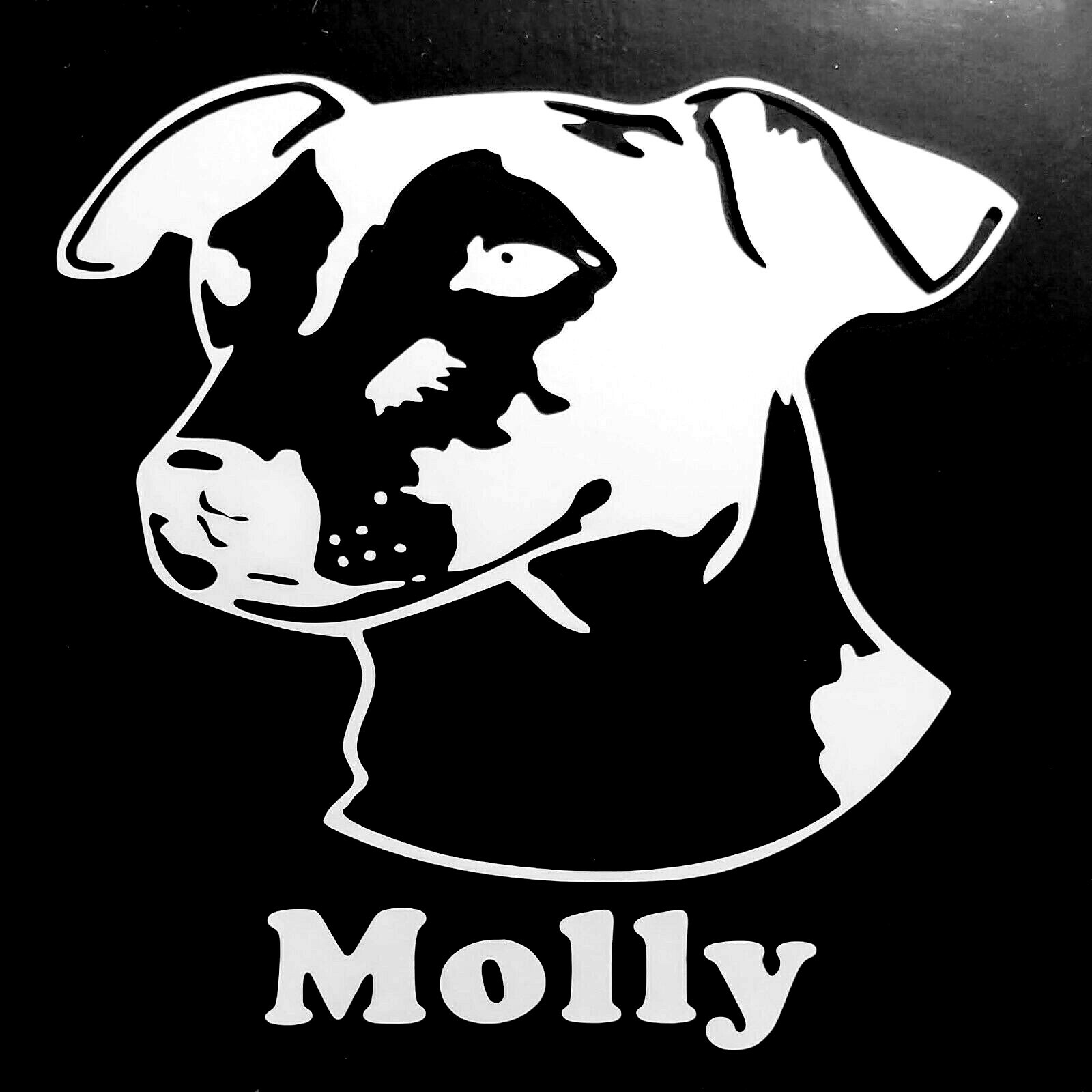 PERSONALIZED DOG'S NAME-JACK RUSSELL/VINYL DECAL STICKER 5 1/2 Inch