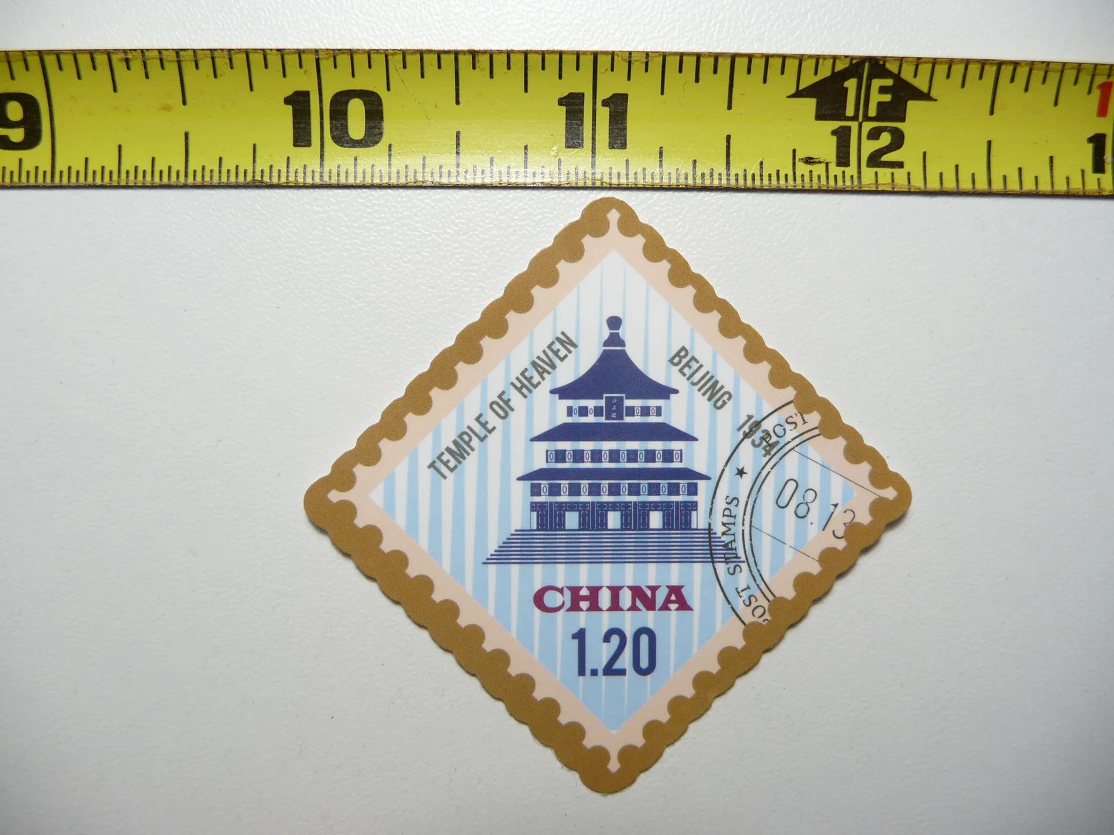 TEMPLE OF HEAVEN BEIJING CHINA #1.20 SMALL STICKER DECAL ART ARTWORK