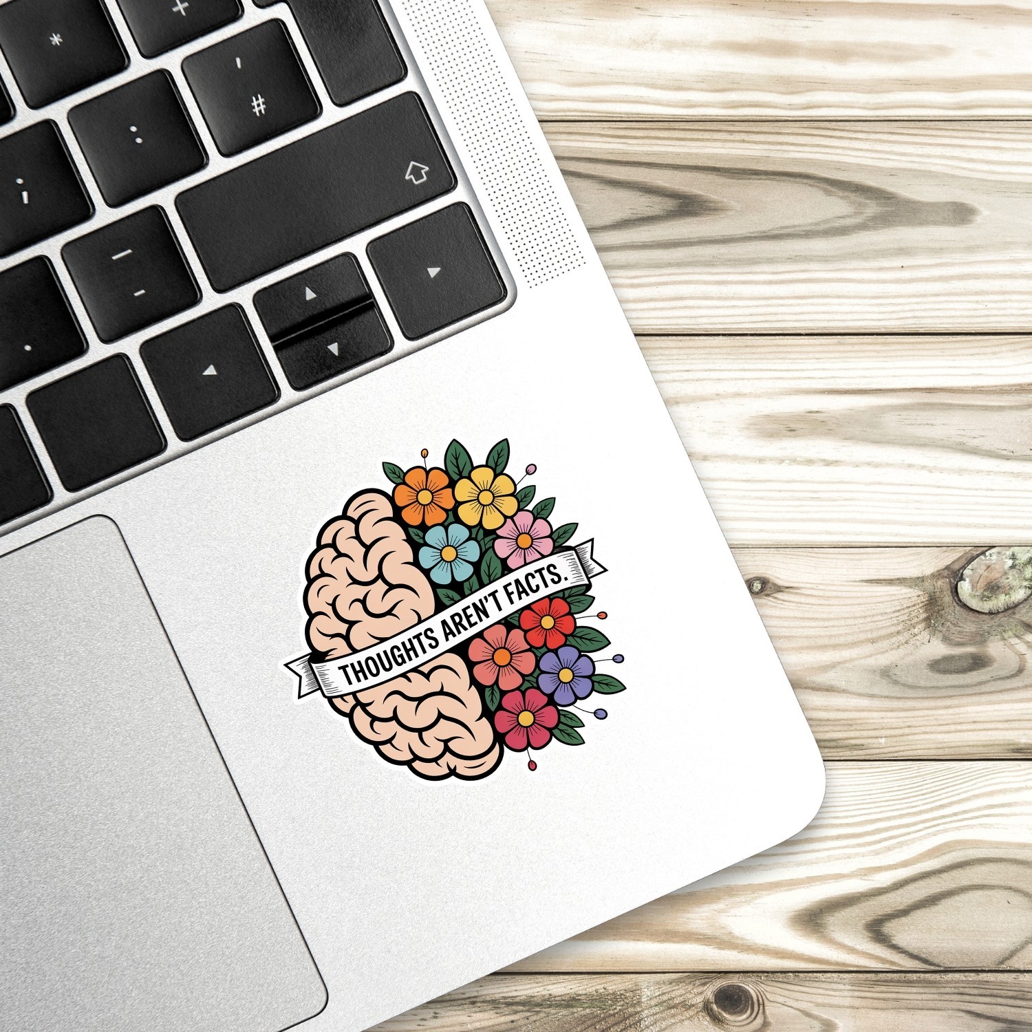4PCS Thoughts Aren’t Facts Stickers: Mental Health CBT Therapy Vinyl Decals