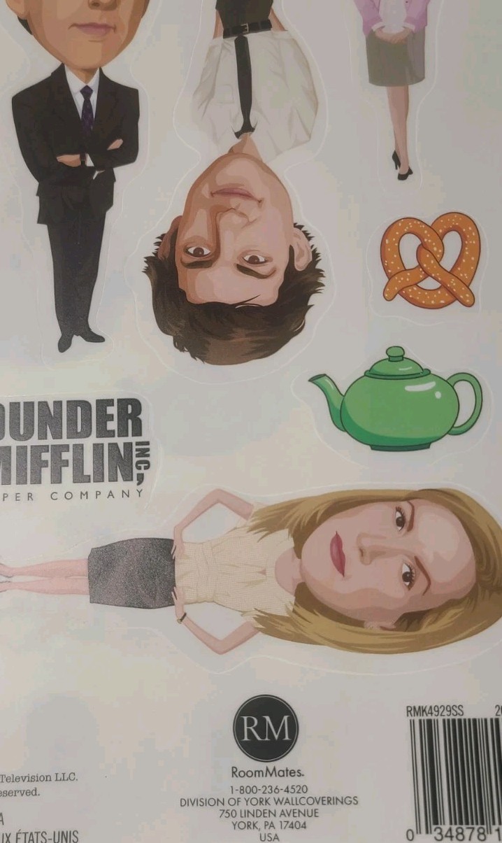 Six Sets of The Office Wall Decals 10 Stickers Per Sheet Wall Laptop New