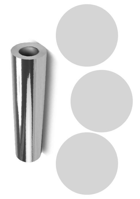 Dots Round Vinyl Color Coded Inventory Label Chrome Silver 3 Inch Stickers