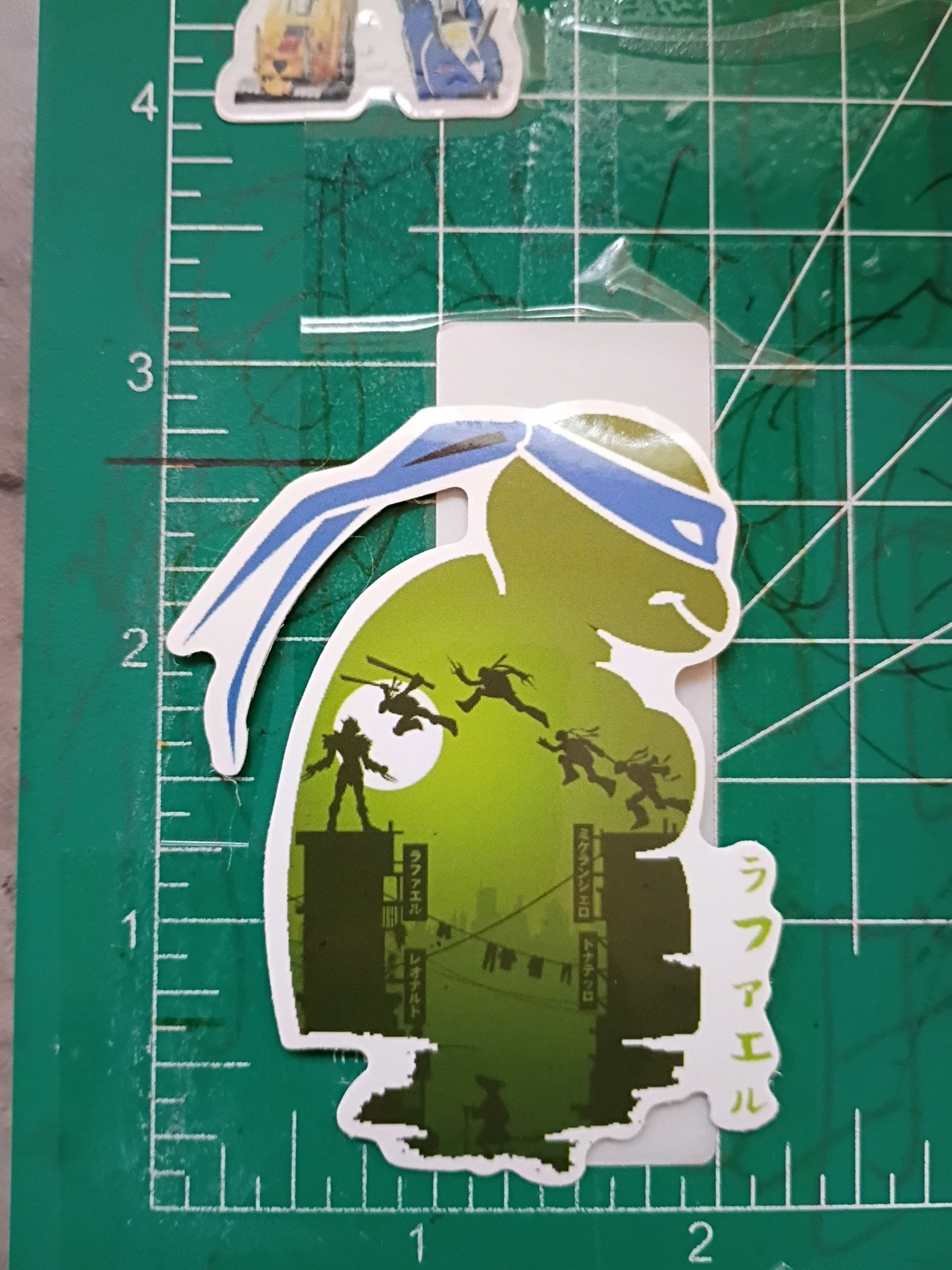 TMNT STICKER X LEONARDO X VYNIL HIGH GLOSS DIE CUT STICKER X 3X2 INCHES STICKER