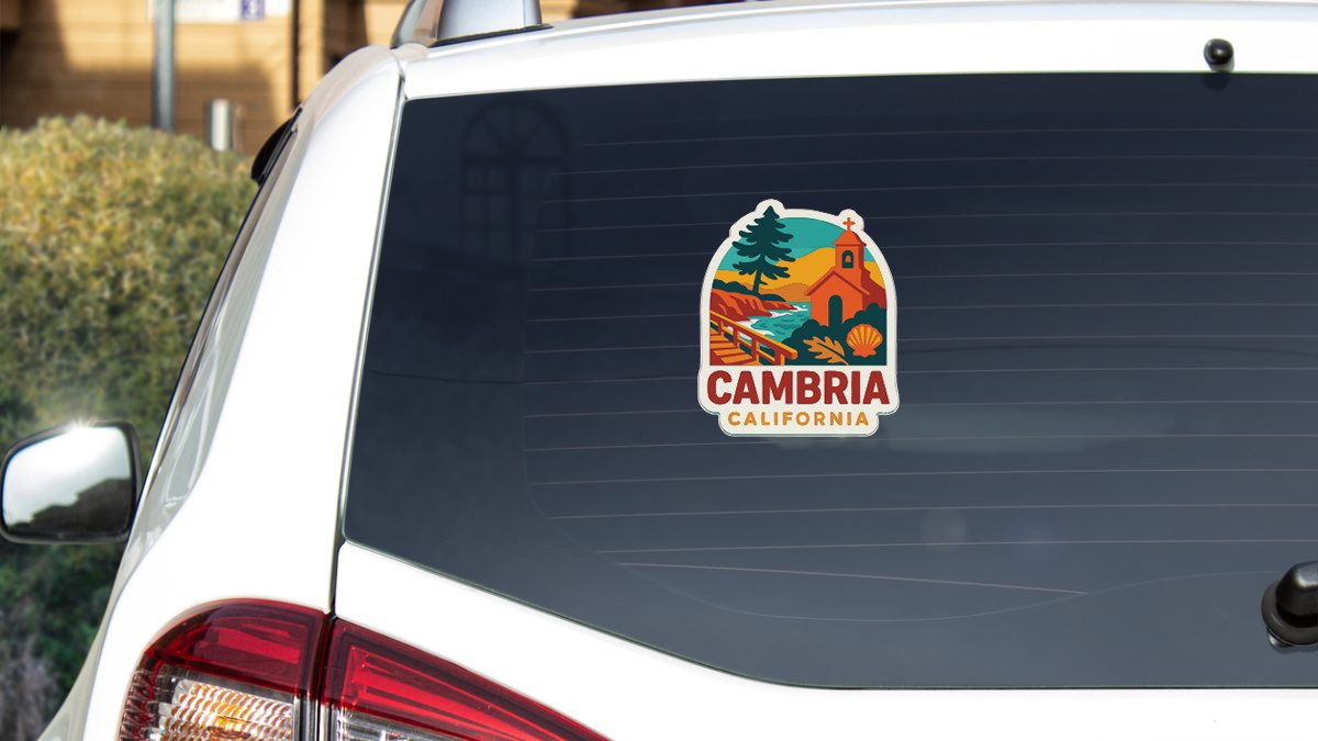 Cambria Sticker Decal Vinyl Die-Cut City Skyline Landmark Design