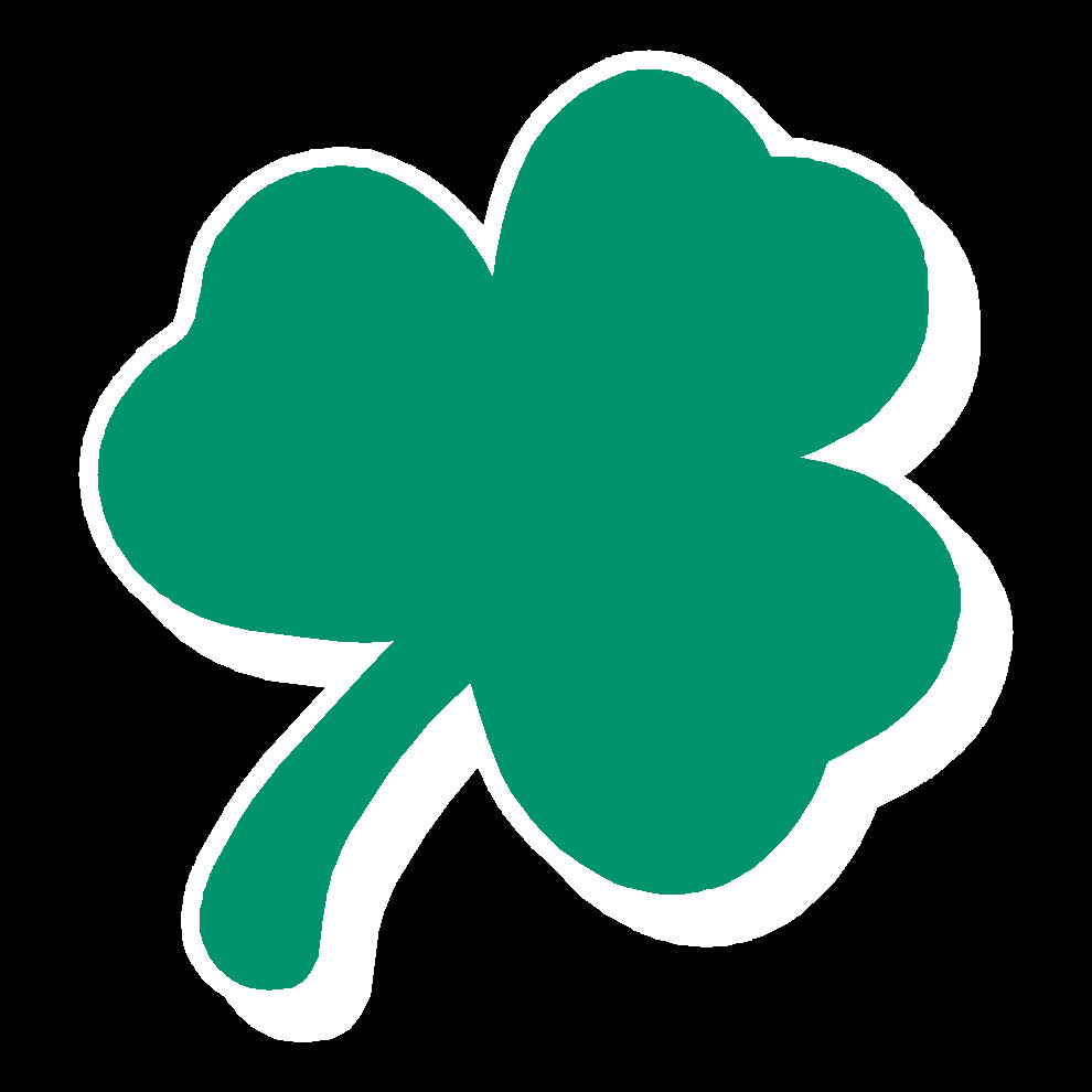 Reflective Vinyl Clover Shamrock Fire Helmet Decal Sticker multiple sizes