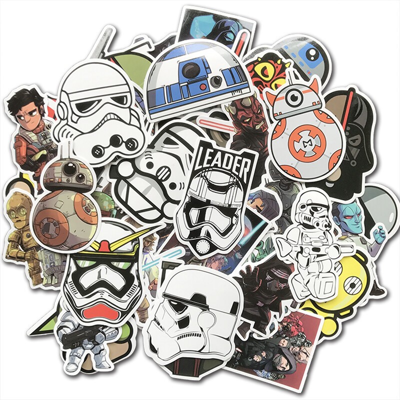 100Pcs Star Wars Stickers Bomb Laptop Car Skateboard Luggage Graffiti Decals Lot