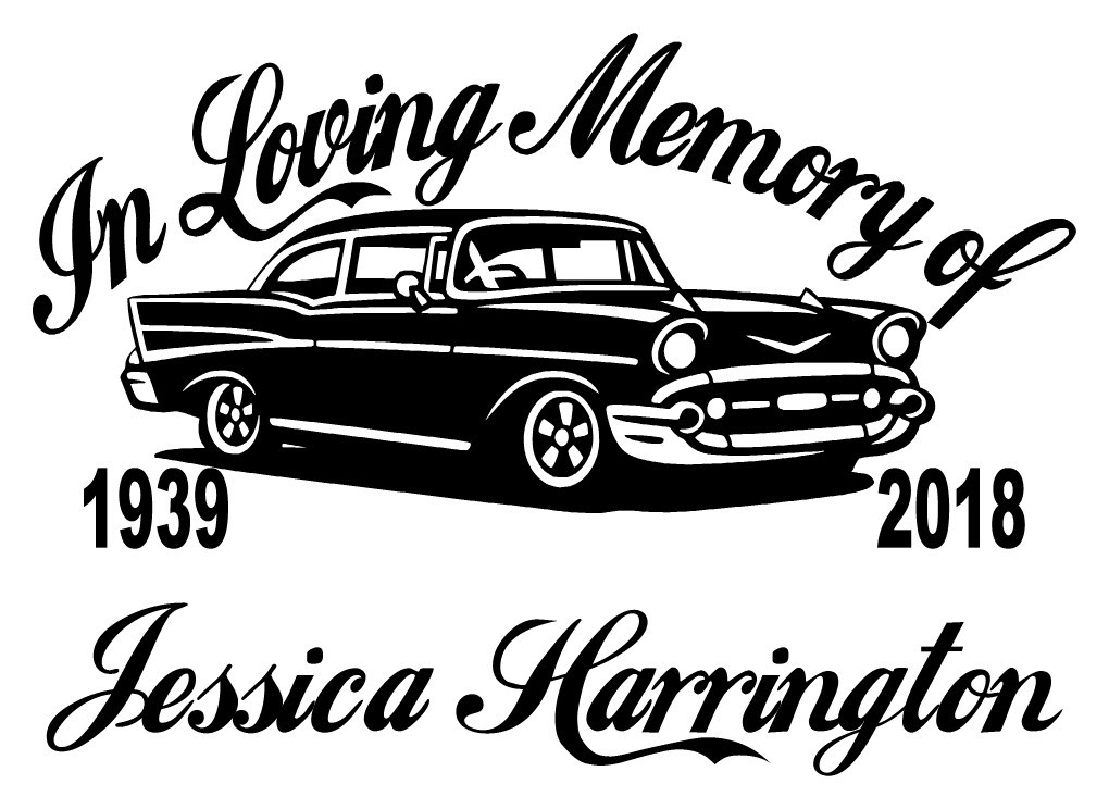 In Loving Memory Decal Hot Rod Car Racing Flag | Personalized Car Vinyl Sticker