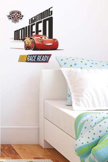 Disney Cars 3 Lightning McQueen RoomScapes Wall Decal 18 X 24" Removeable