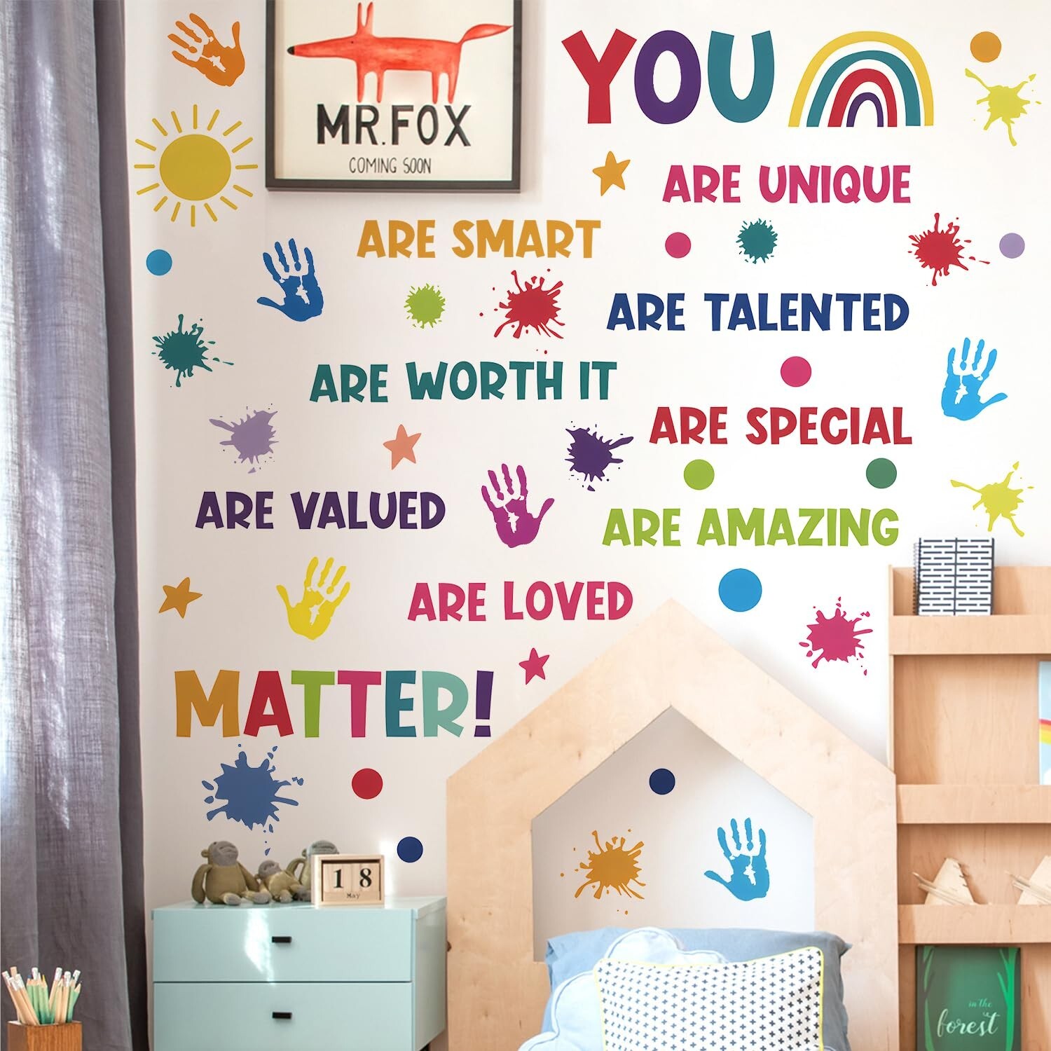 Colorful Inspirational Quote Wall Decals Motivational Positive Phrase Wall St…