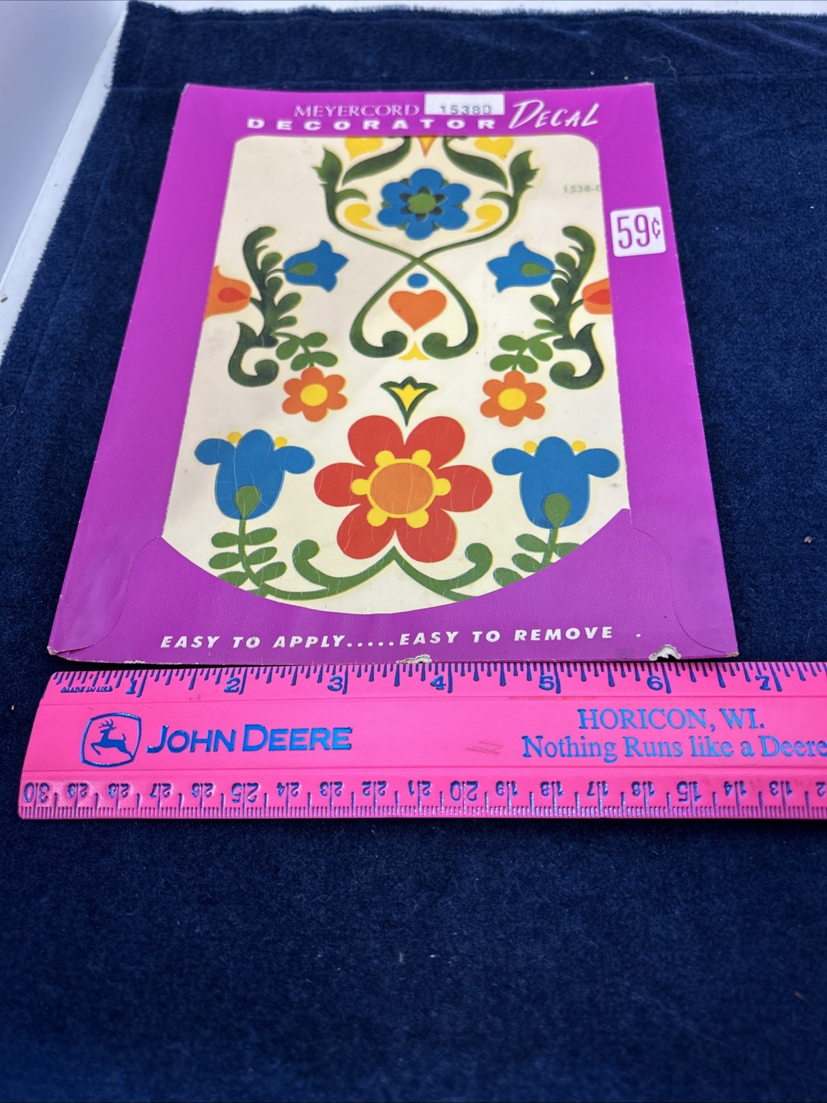 Vintage Meyercord Decorator Decals Retro Floral Dutch Folk Art 1538-D Craft
