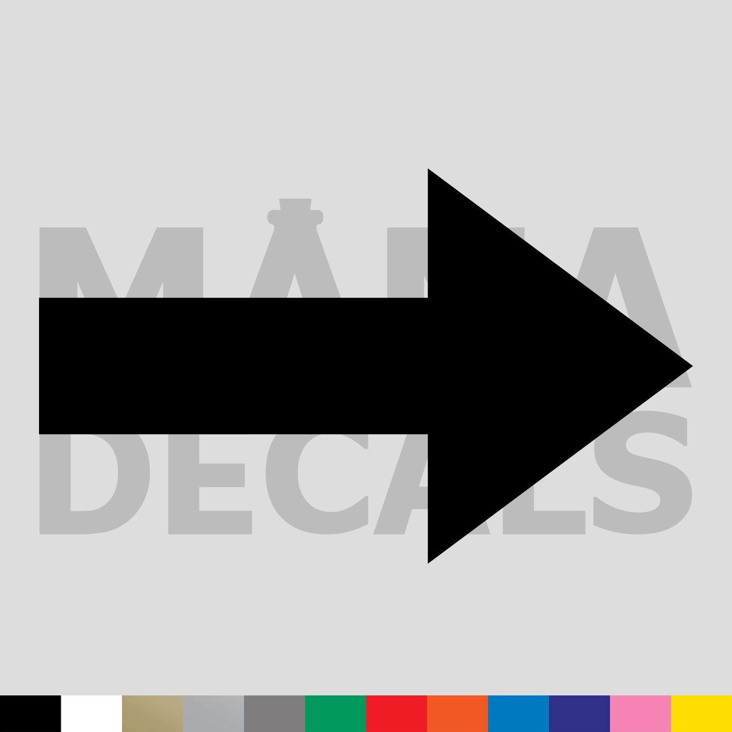 Arrow Vinyl Die Cut Decal Sticker – Left Right Up Down Direction Point