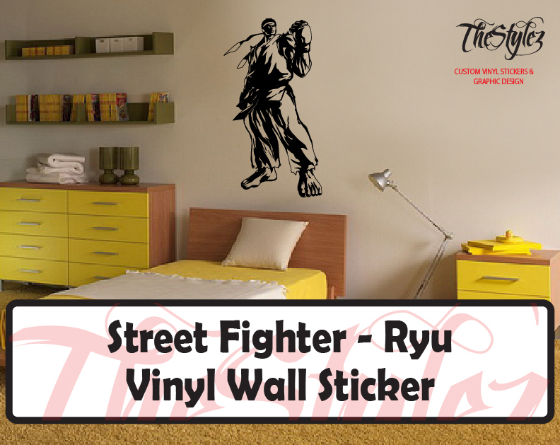Street Fighter-Ryu Epic Custom Oversize Vinyl Wall Sticker