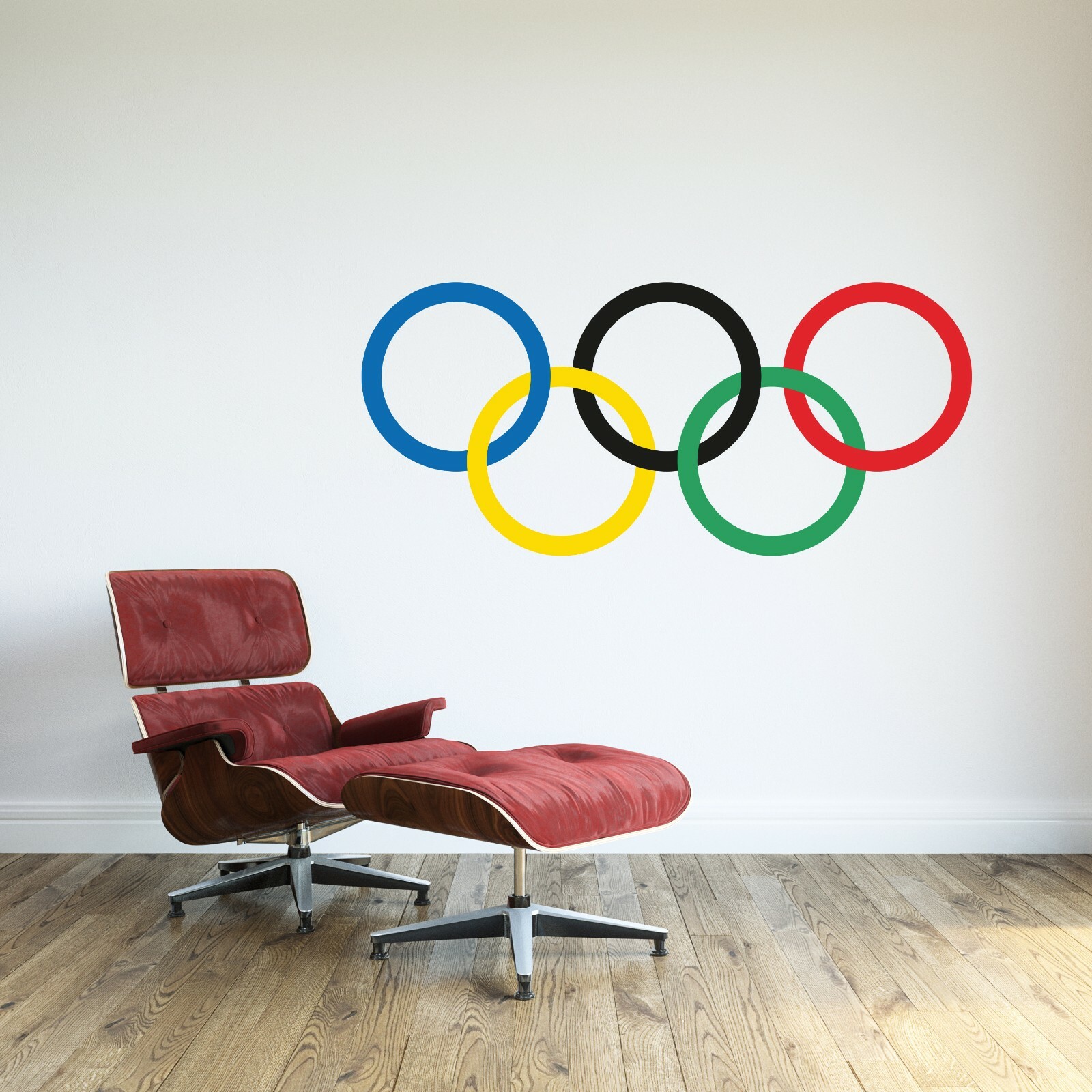 USA Olympic Rings Logo Wall Decal Cornhole Wall Decor Art Mural Vinyl Sticker