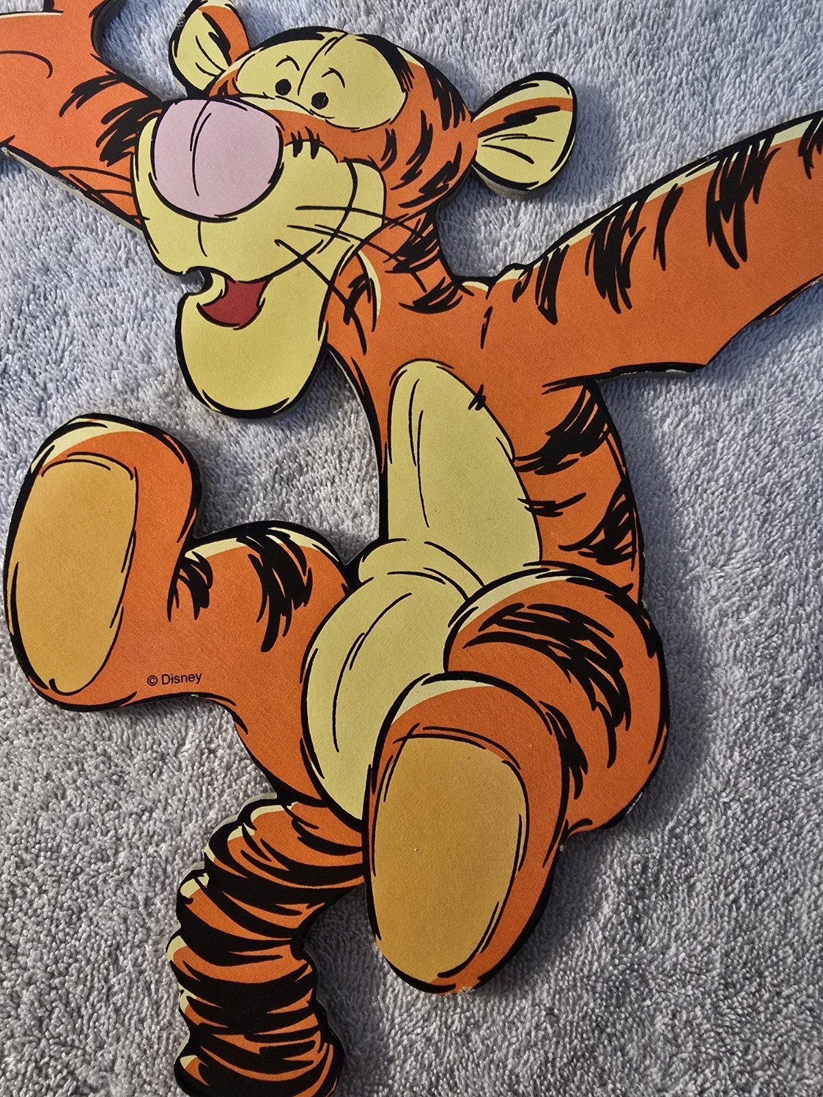 Vtg Winnie the Pooh & Friends Disney Wall Art LOT OF 4 Nursery Kid Pressed Board