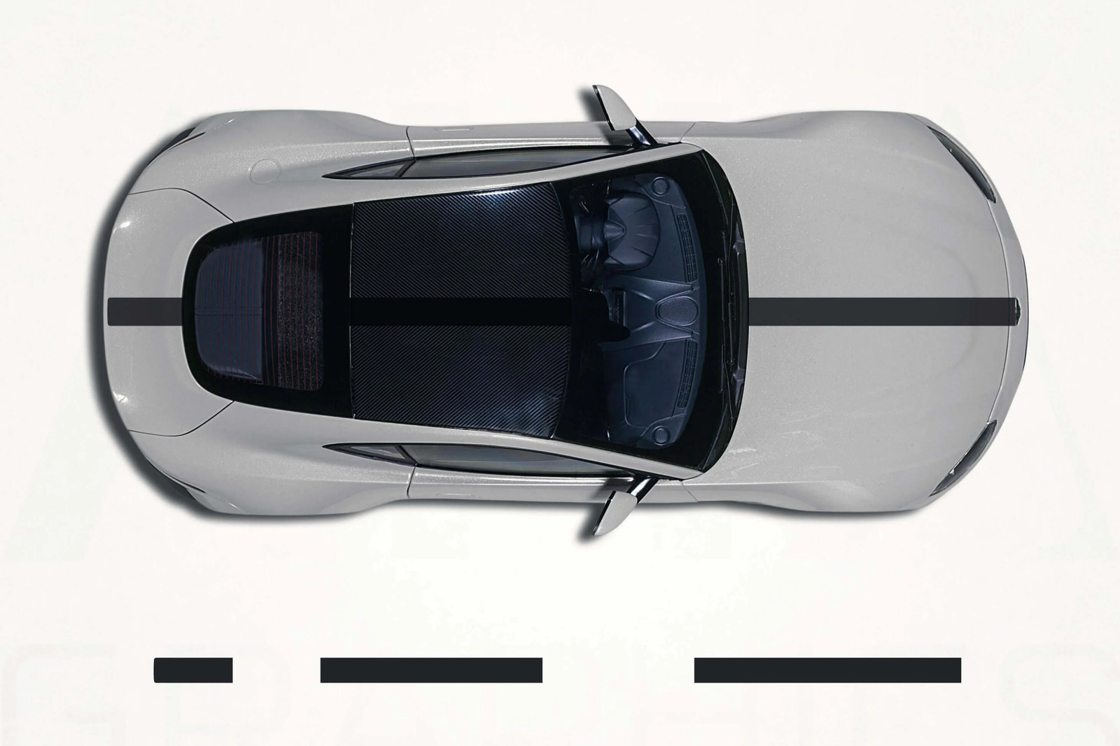 Aftermarket Aston Martin Vantage Center Racing Stripes – Vinyl Decal Kit