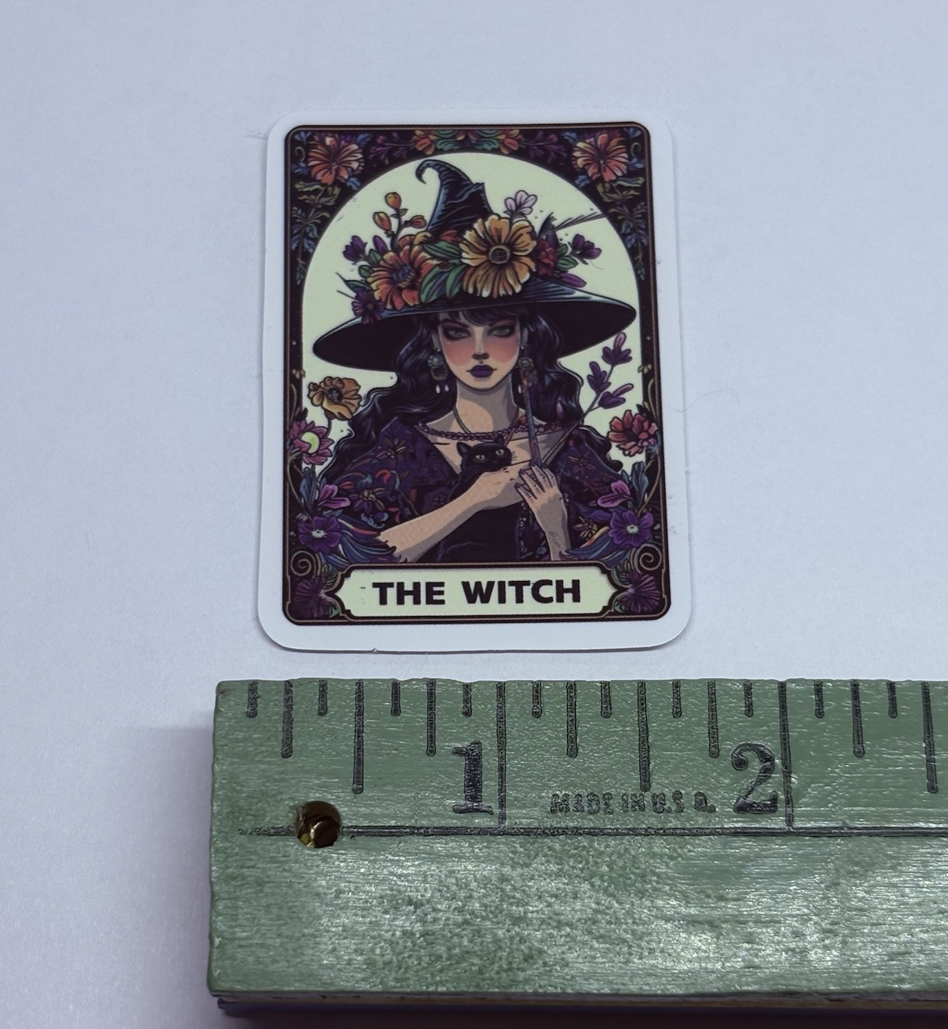 “The Witch” Tarot Sticker Decal Flowers Humor Gothic Art Vinyl Journal Tc9