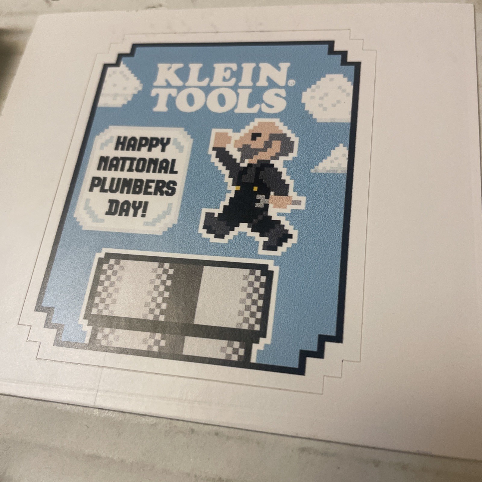 Klein Tools Tradesman Club Exclusive Giveaway Sticker April 2024 Plumbers Day!