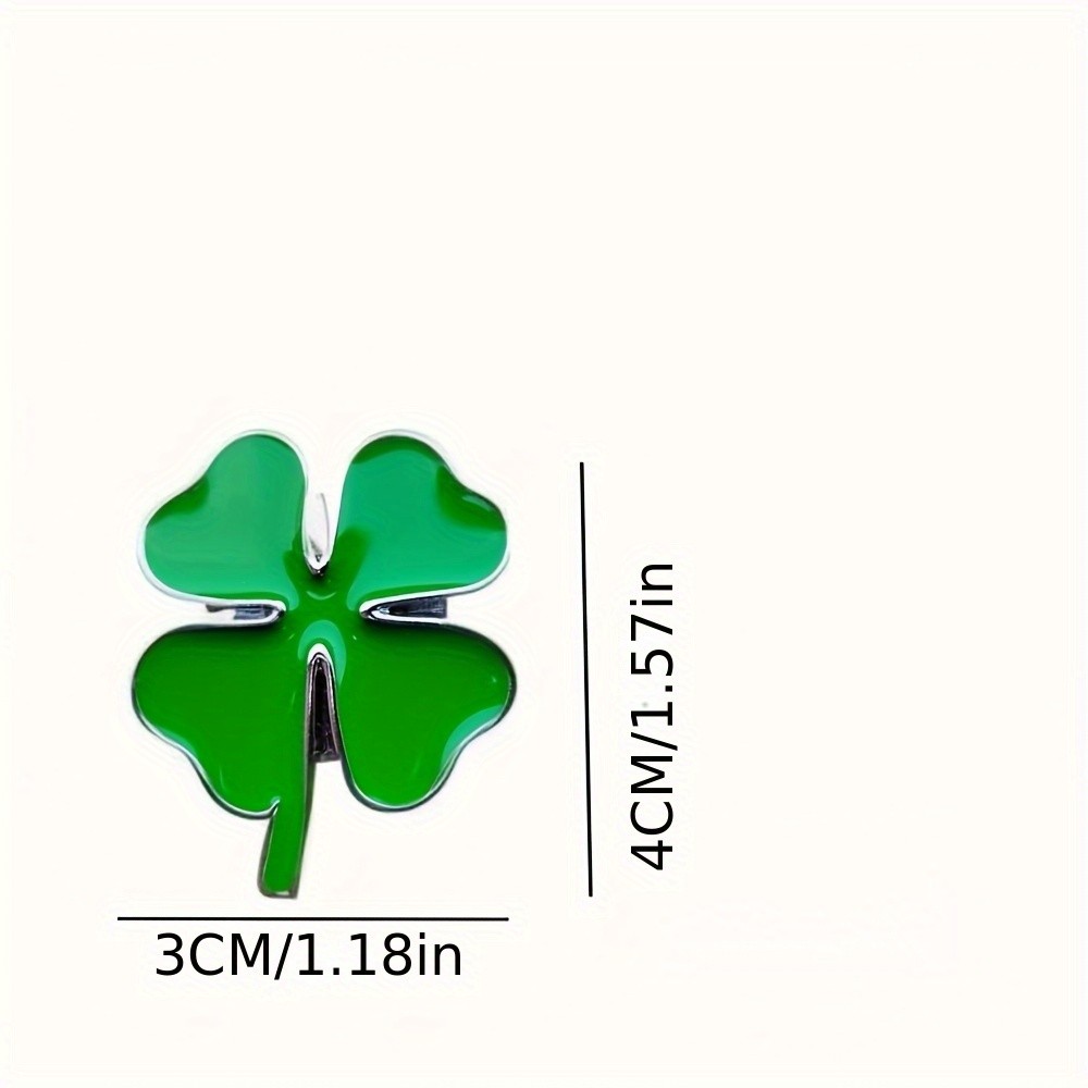 Upgraded Economical Stylish 2PCS 3D Zinc Alloy Four-Leaf Clover Car Tail Emblems