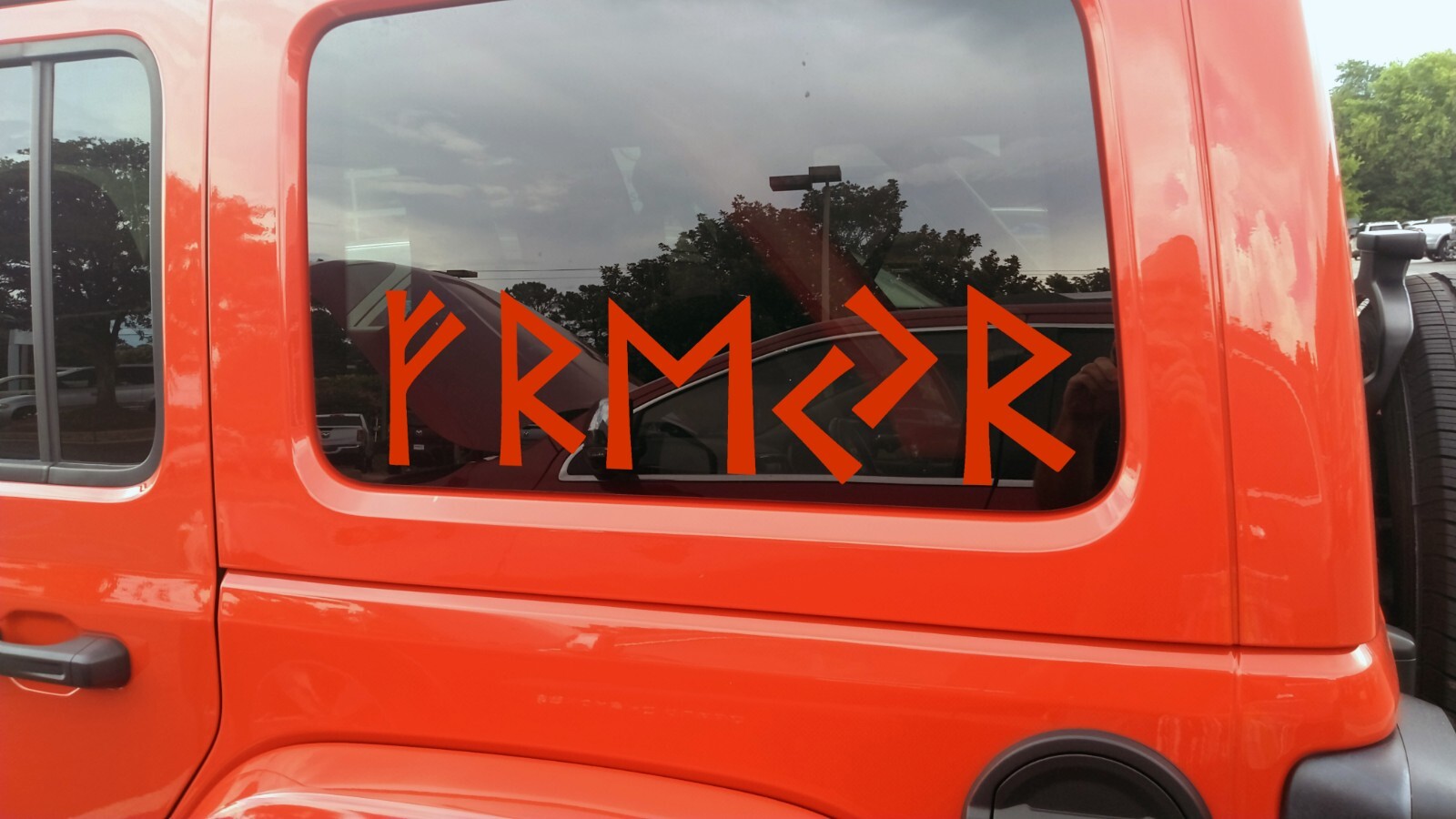 Freyr in Elder Futhark Vinyl Decal – Viking Norse Mythology God Die Cut Sticker