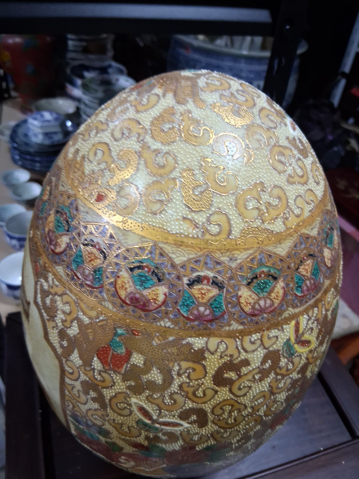 Home decoration, Ceramic decorative egg, size:H12.5 ×W8 inch