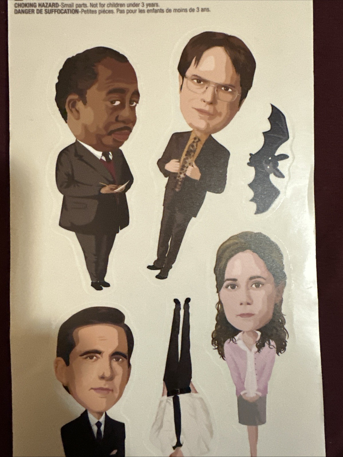 THE OFFICE 10 Wall Decals Removable & Repositional 5” Fat Head Stickers NEW