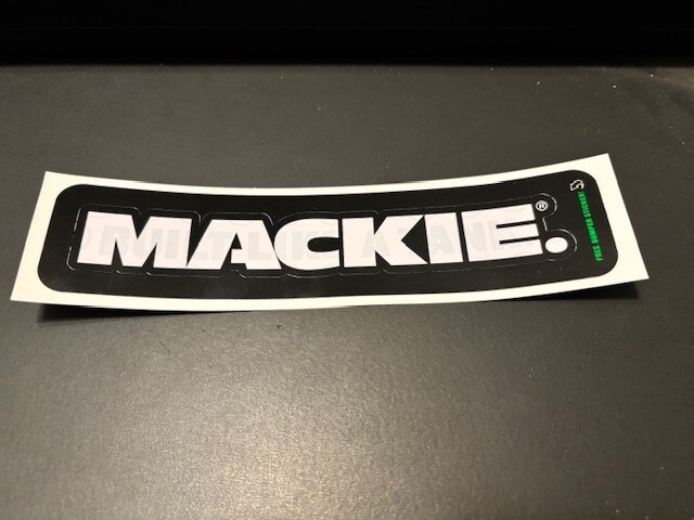 Mackie AUDIO Sticker GENUINE ORIGINAL 8X2