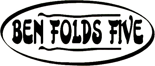 Vinyl Sticker – Black Ben Folds Five 5 Rock Music Band 1990s RUB-ON Decal #17057