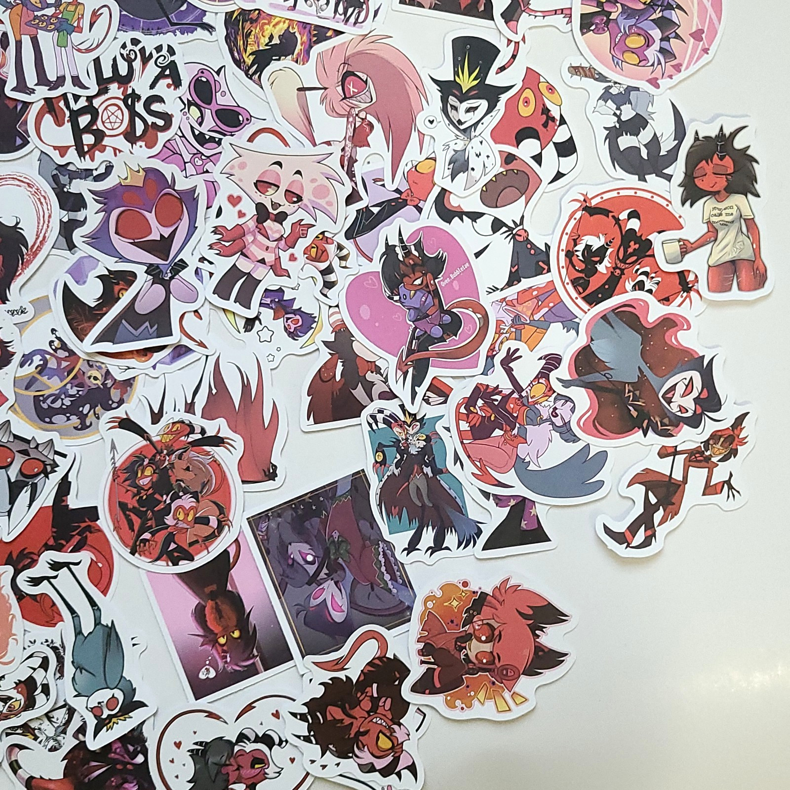 120pcs Helluva Boss Anime Vinyl Stickers for Phone Cases, Laptops, Skateboards