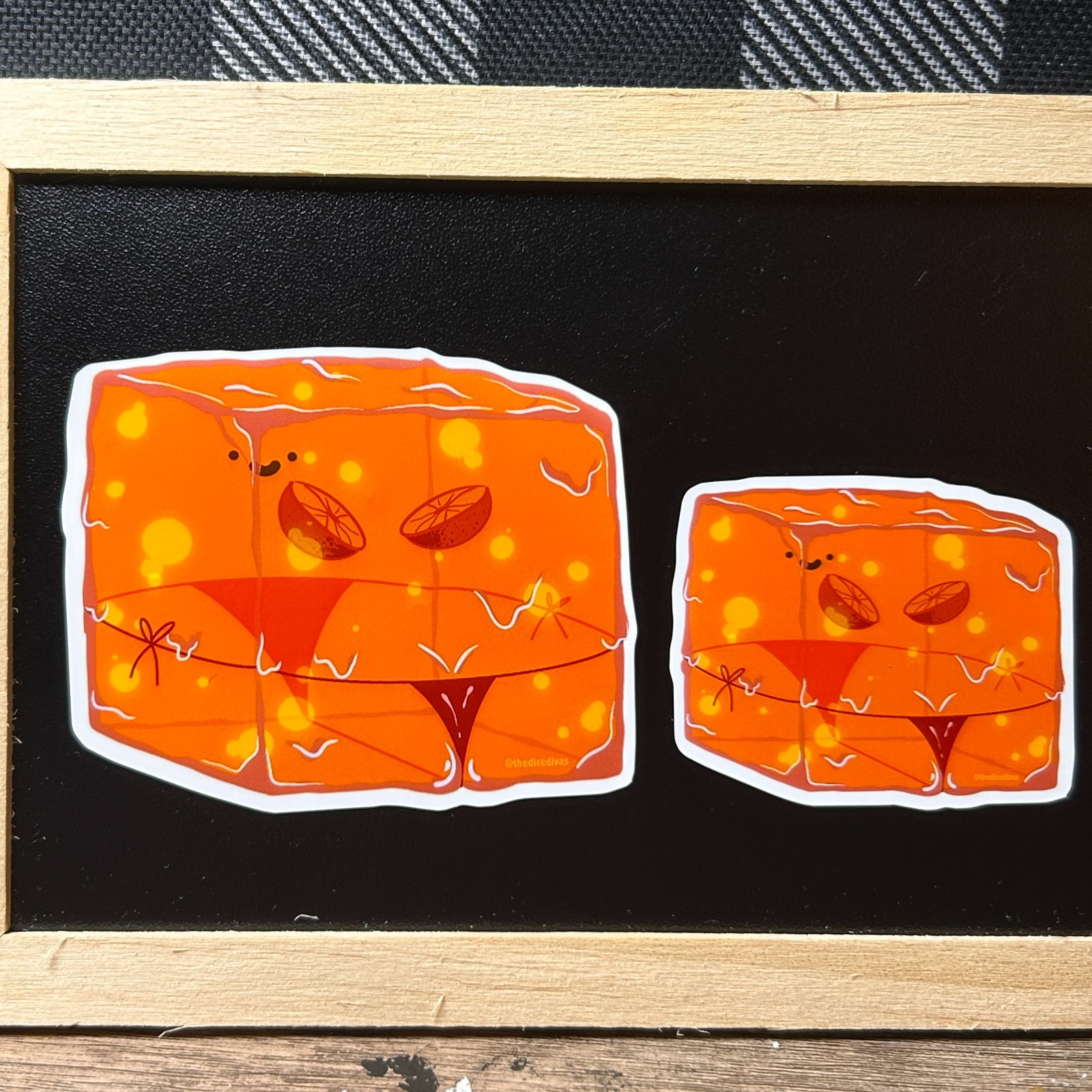 Sticker: Pink Naughty Cube – Gelatinous Cube, Ooze, Dungeons and Dragons, DND