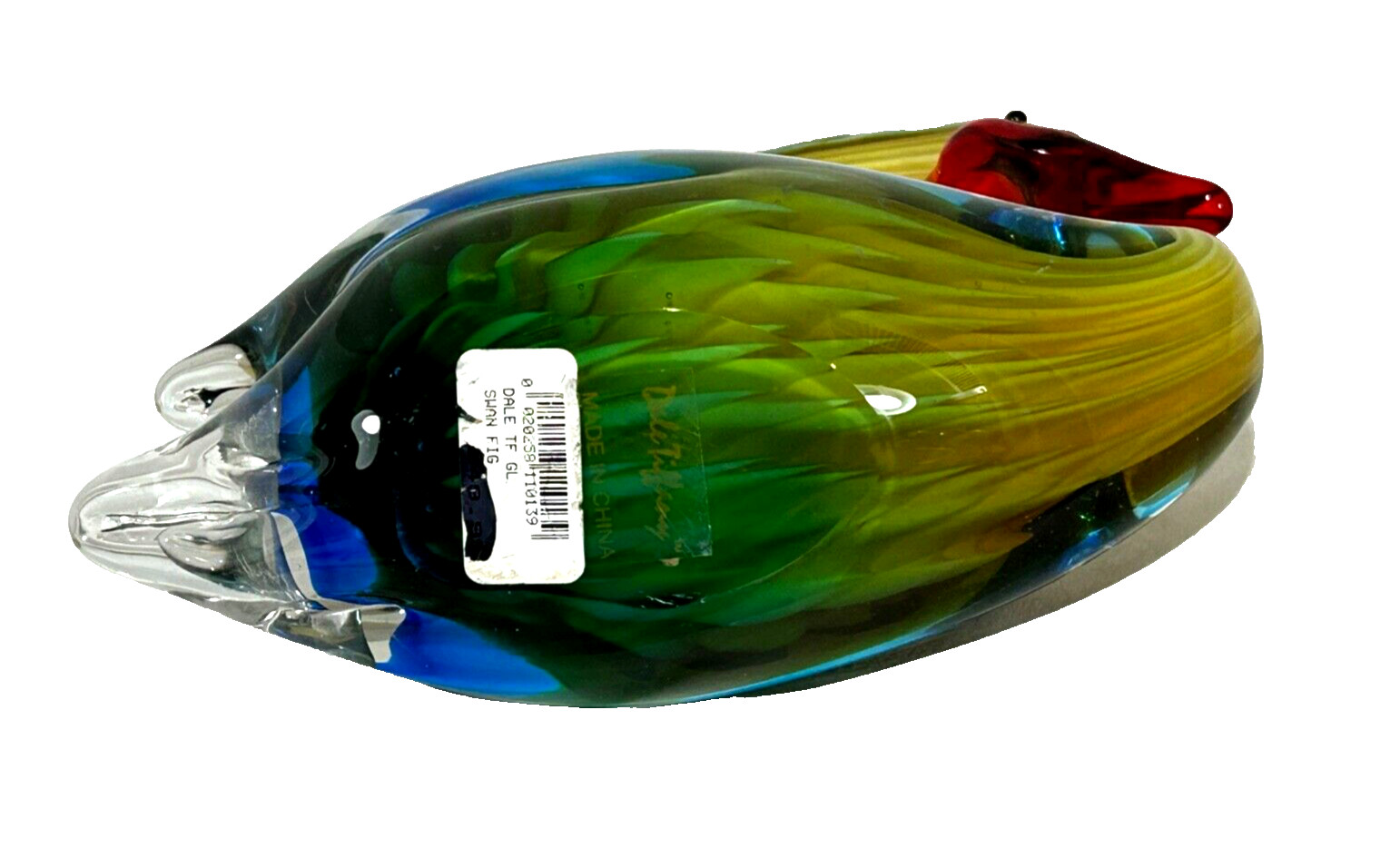 Dale Tiffany Swan Handcrafted Art Glass Sculpture