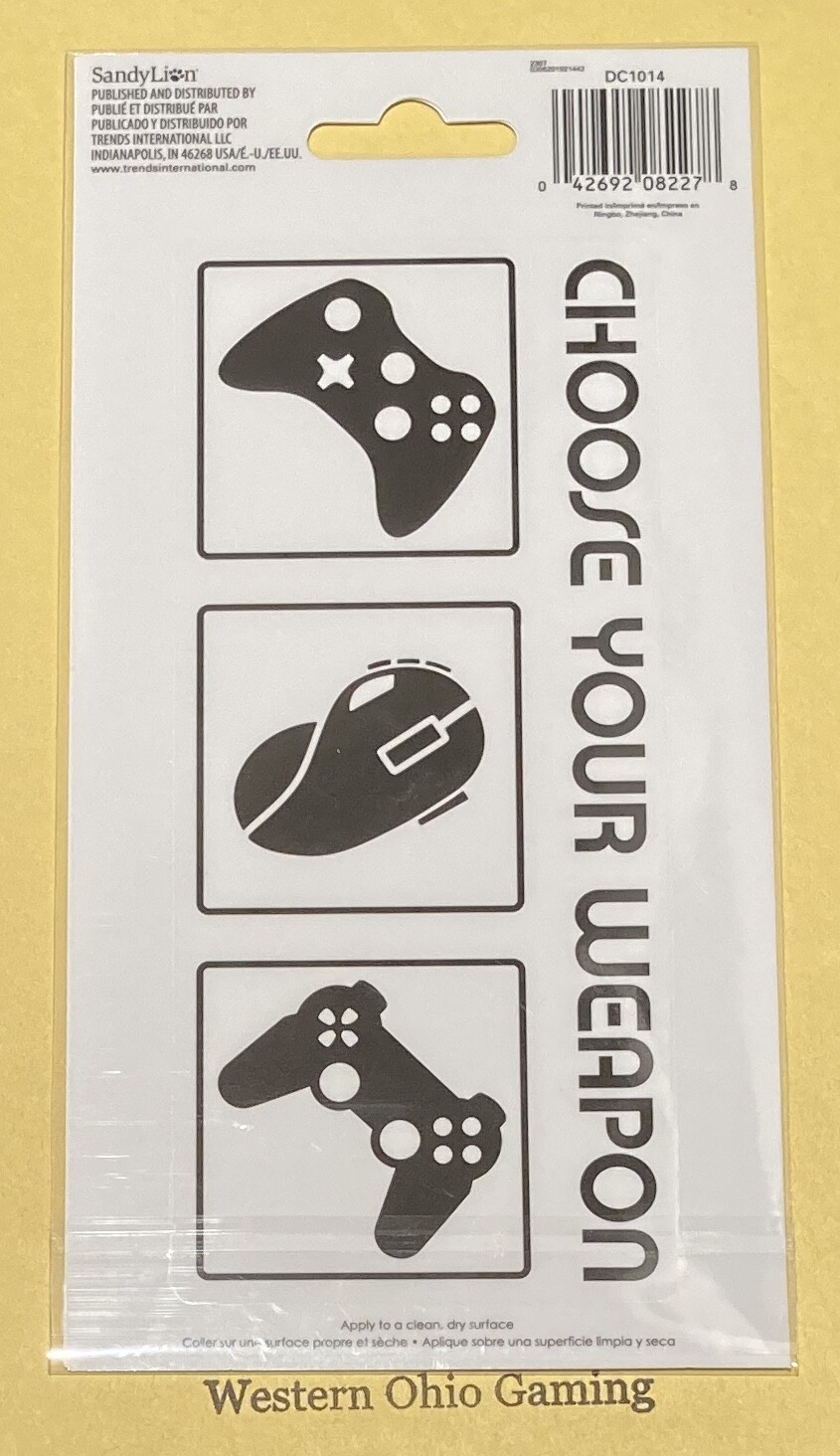 Choose Your Weapon Phone Decal NEW Video Game Controller