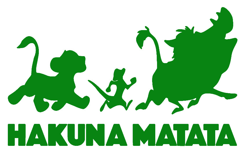 HAKUNA MATATA, THE LION KING , Decal Sticker for Car, Laptop