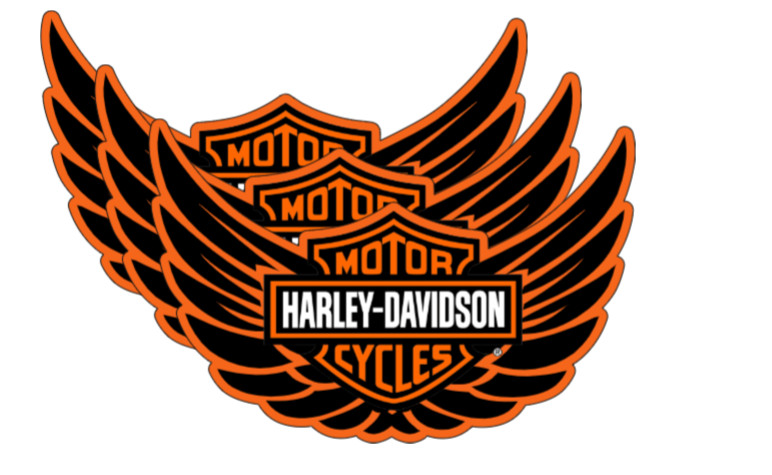 Harley Davidson 3 PC HQ Sticker Set