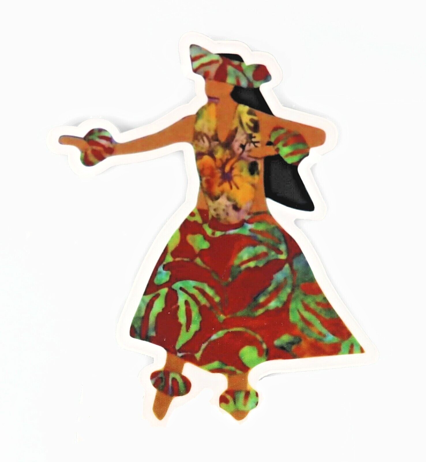 Wholesale (17) Hula Dancer Sticker Lot Hawaii Weatherproof Vinyl Car Hydro Flask