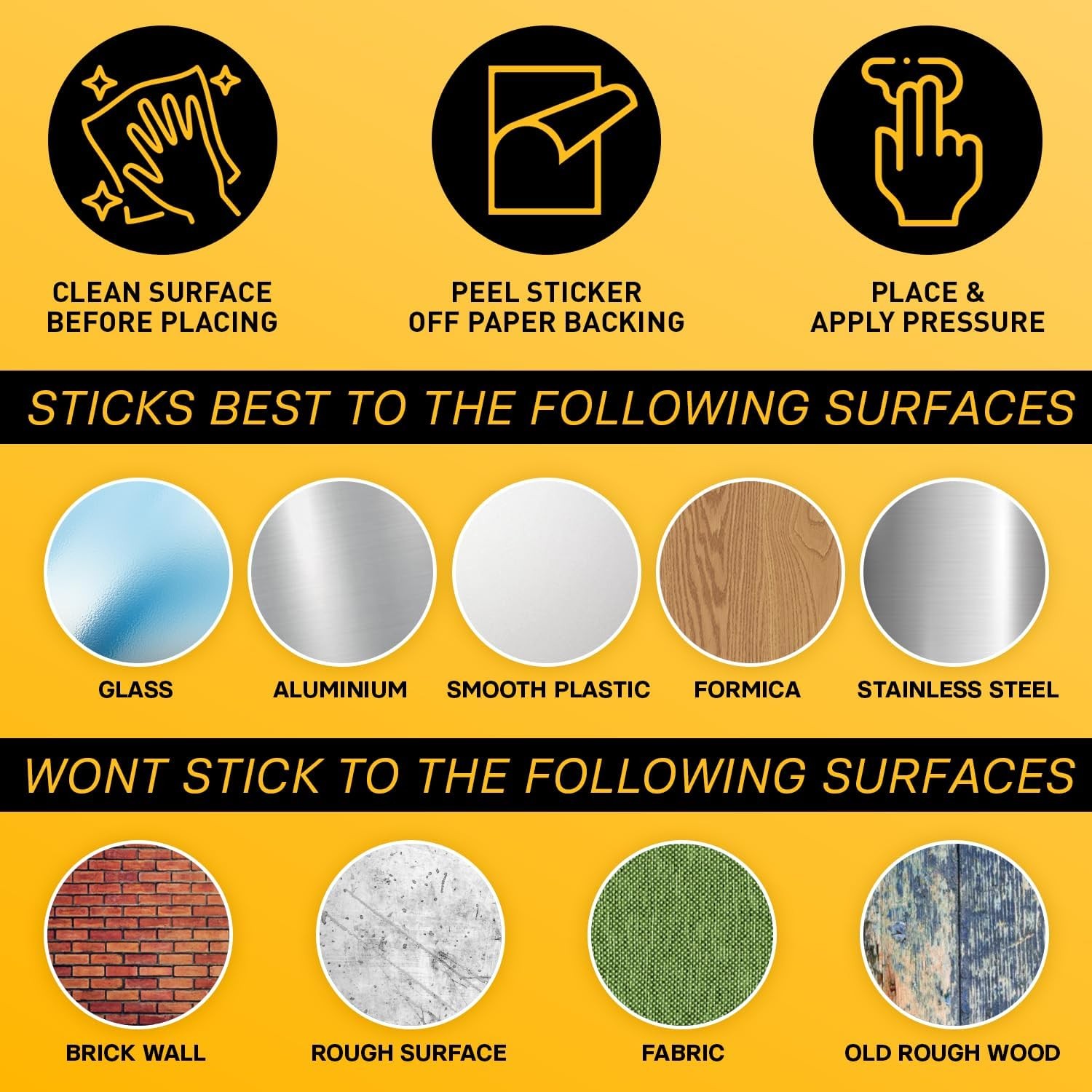 Yard Waste Labels 4pk 10×7 Waterproof Vinyl Stickers
