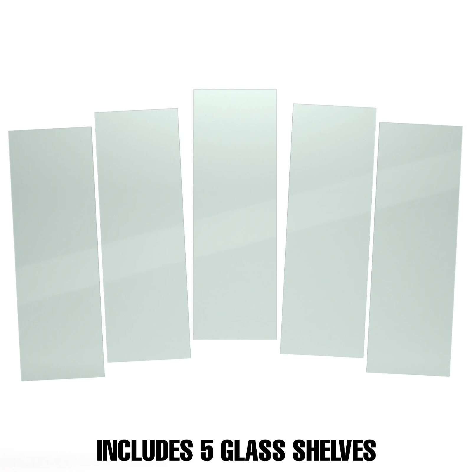 12"W X 36"L Tempered Glass Shelves Econoco SHGL1236 (Pack Of 5)