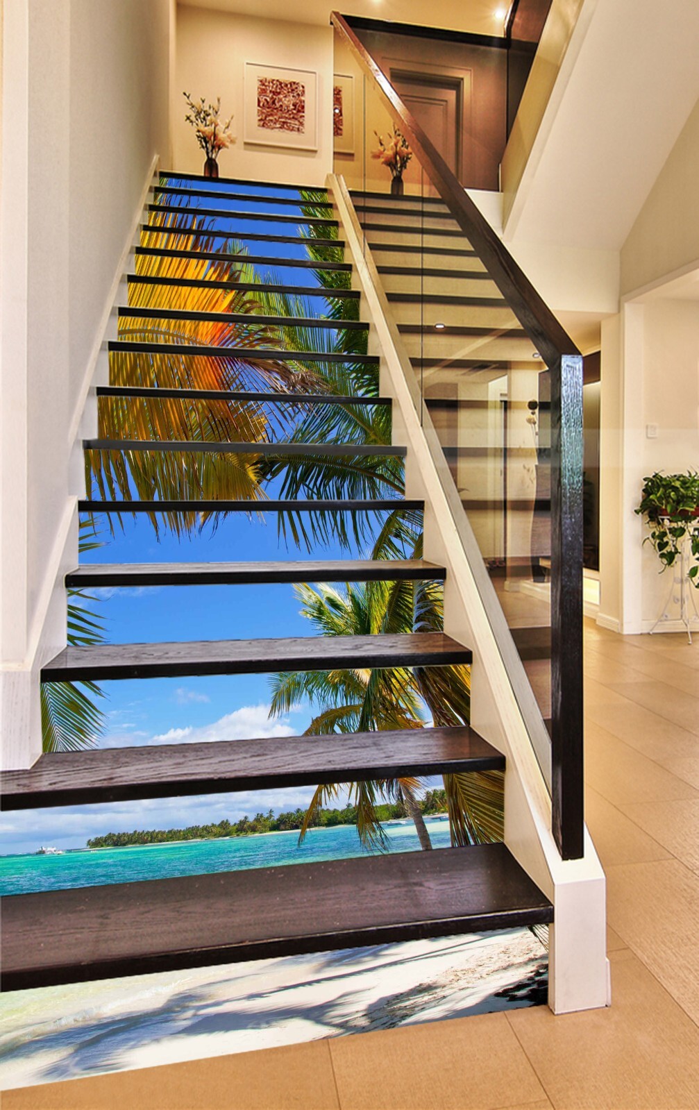 3D Yellow Leaf 425 Stair Risers Decoration Photo Mural Vinyl Decal Wallpaper