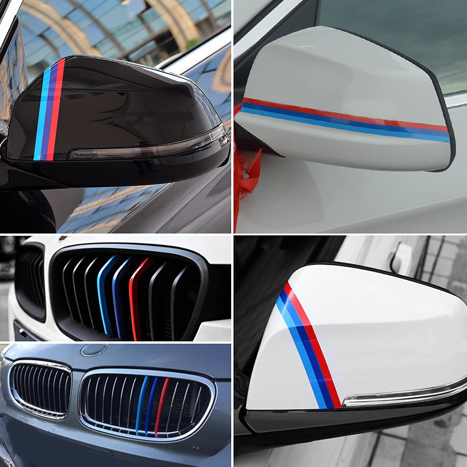 for M Color Sport Grille Grill Vinyl Strip Sticker Decal for BMW /M3 /M5 /E46…