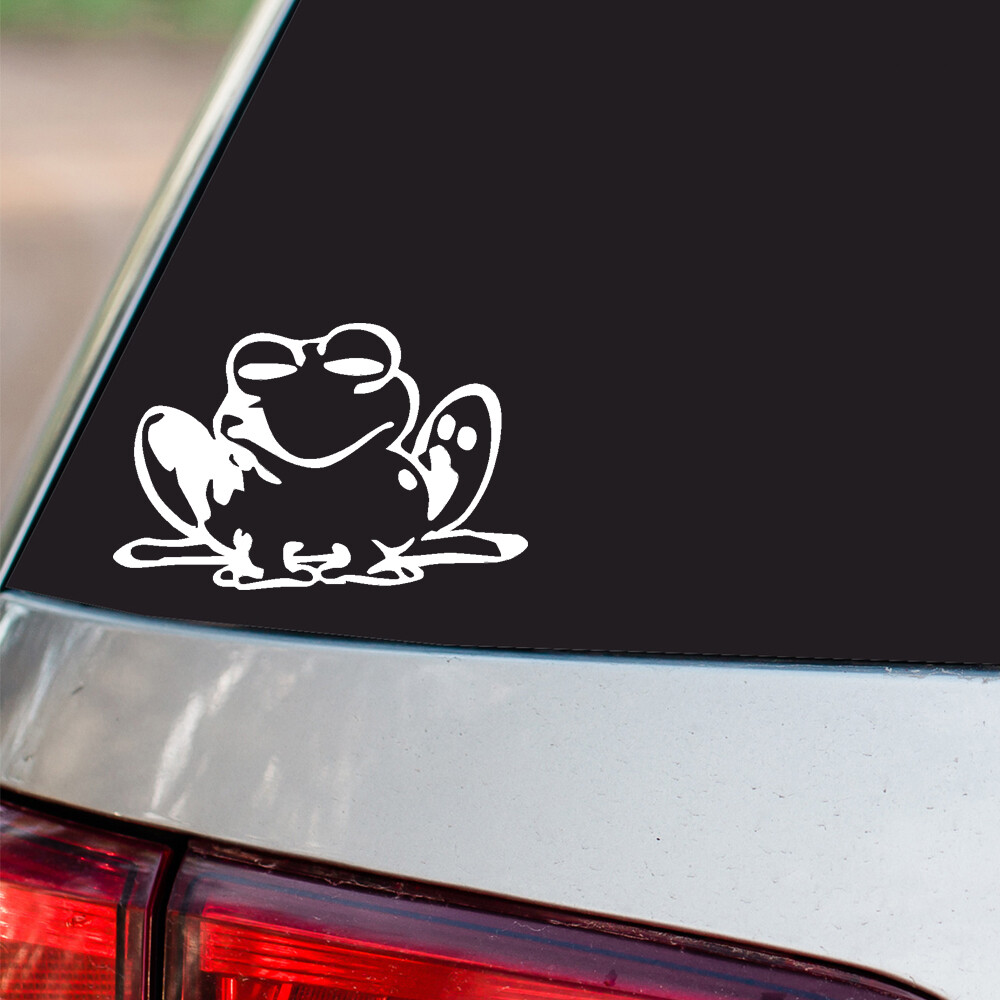 Frog Sticker Tree Frog Sticker All size regular & Chrome Mirror Vinyl Colors
