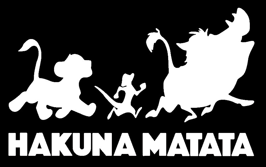 HAKUNA MATATA, THE LION KING , Decal Sticker for Car, Laptop