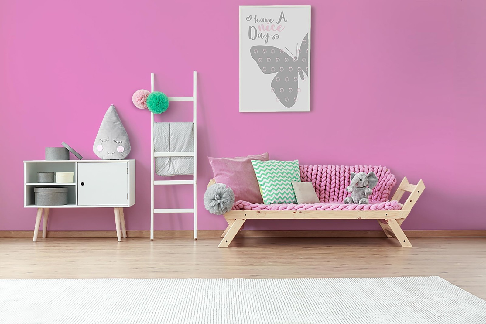 15.7"x197" Pink Peel and Stick Wallpaper Solid Color Pink Wallpaper Contact P…