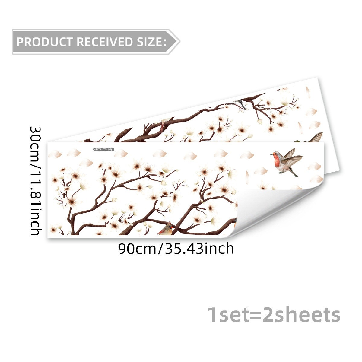 Modern Wall Decor Magnolia Wall Stickers Easy Apply Remove Fade Resistant Colors