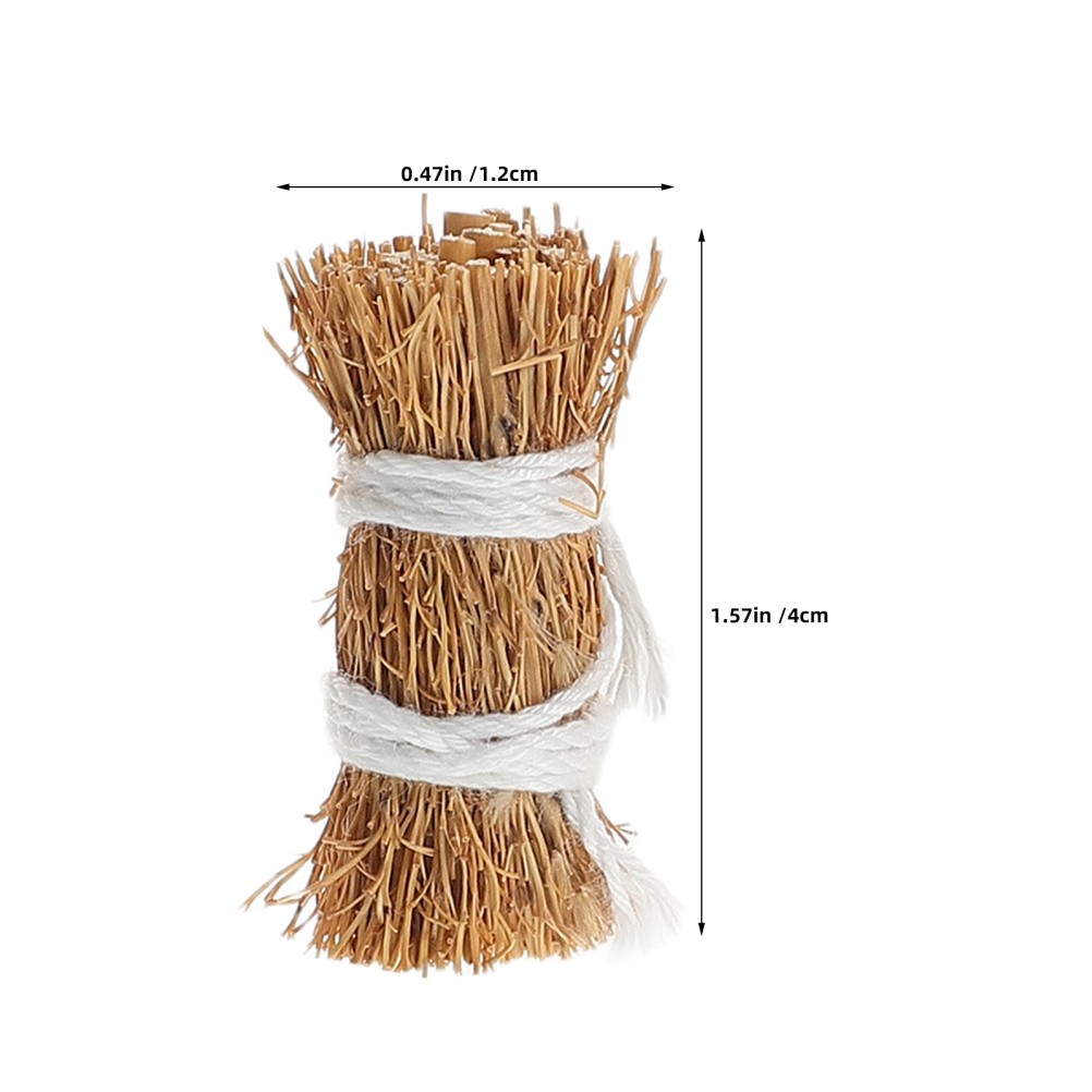12pcs Miniature Hay Bales – Dollhouse Hayrick for Mini House Decoration – Micro