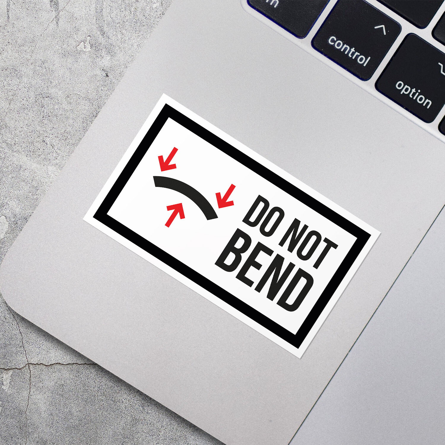 Do Not Bend Car Bumper Vinyl Sticker Decal