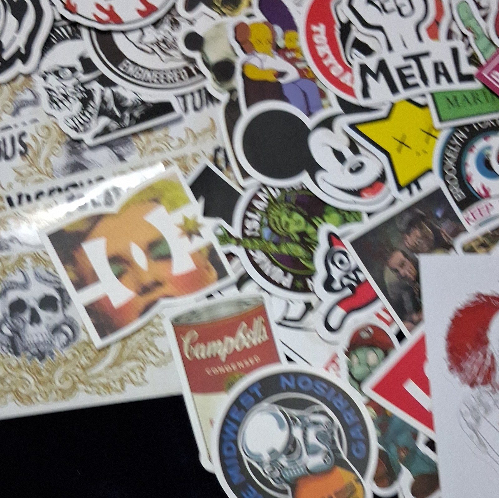 Assorted Music Sticker Lot, Multicolor Mixed Designs & Decals