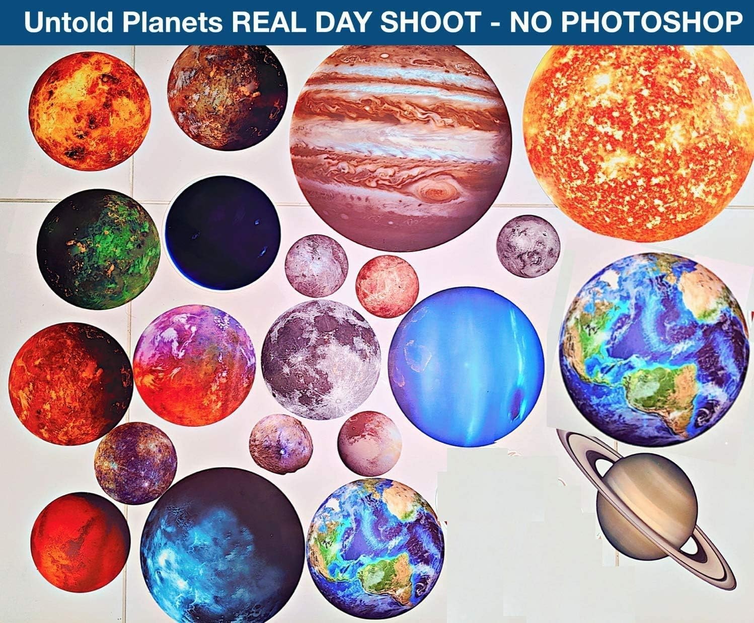 Glowing Planets Wall Decor – Glow in the Dark Stars for Kids